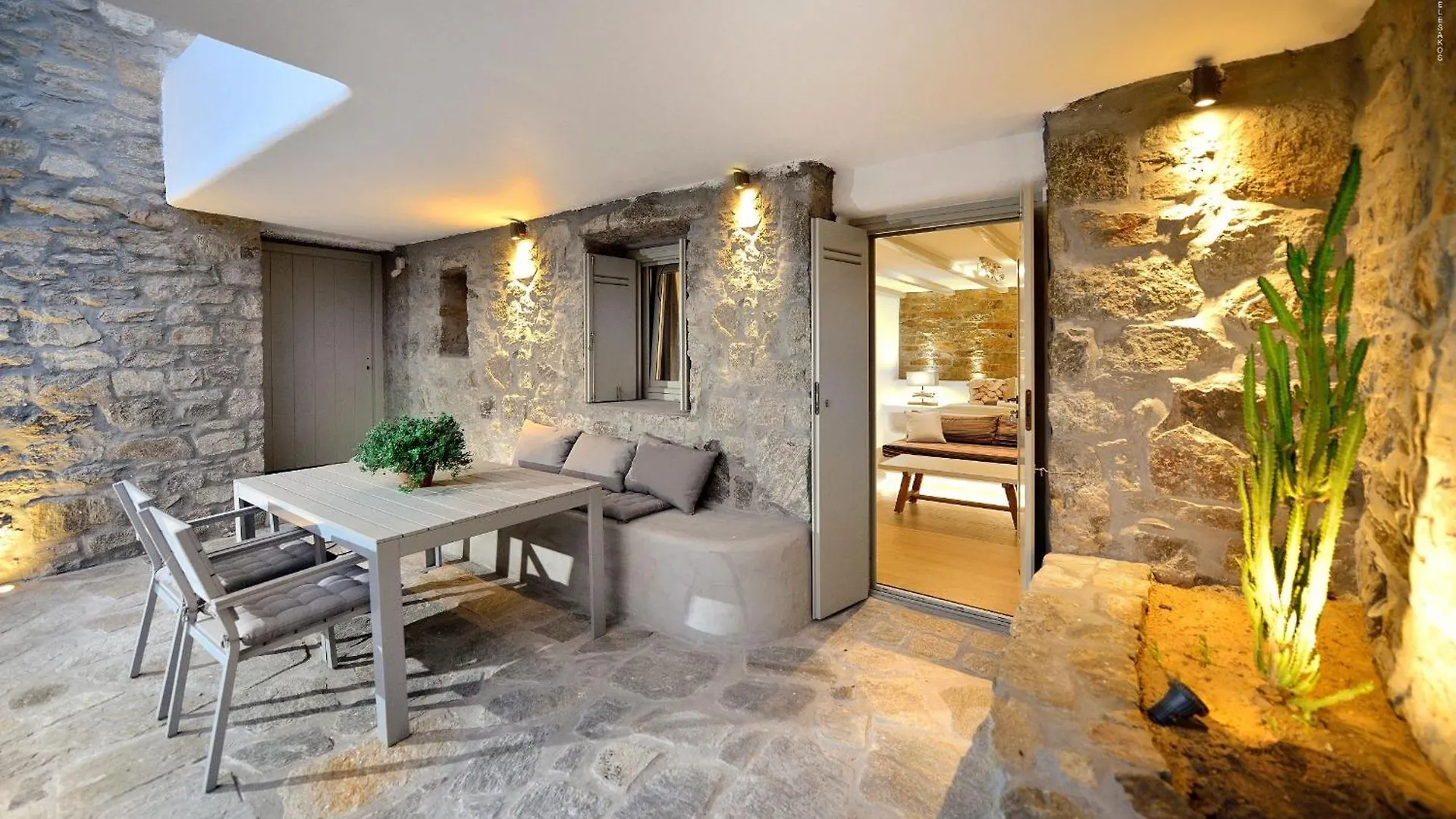 Outstanding Mykonos Villa 6 Bedrooms Villa Agamemnon Sauna Jacuzzi Panoramic Sea Views Elia