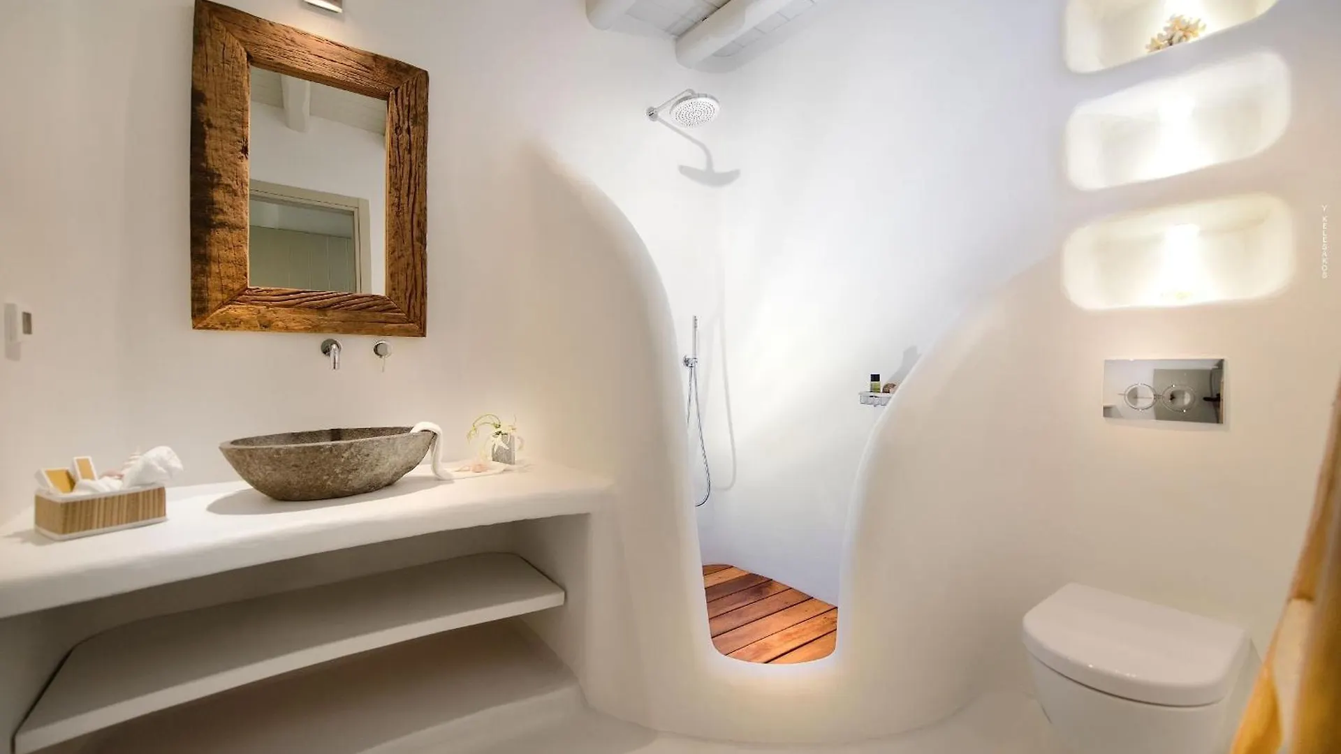 Outstanding Mykonos Villa 6 Bedrooms Villa Agamemnon Sauna Jacuzzi Panoramic Sea Views Elia  Elia (Mykonos)